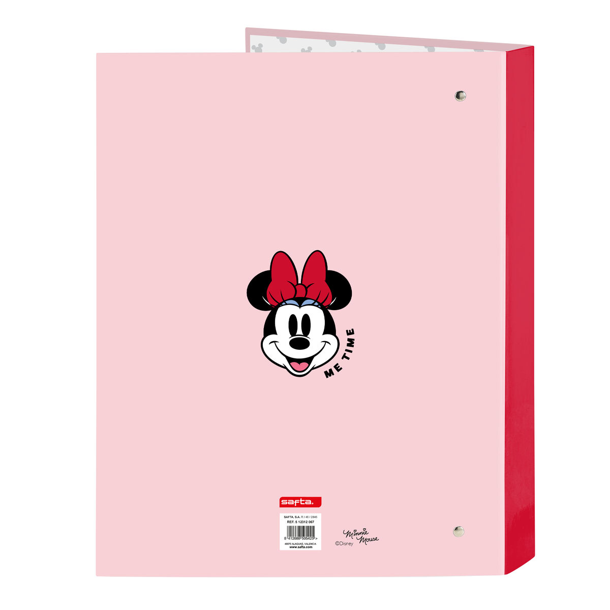 Ringmap Minnie Mouse Me time Roze A4 (26.5 x 33 x 4 cm)